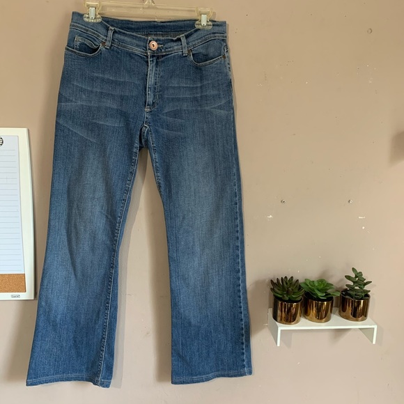 1 MAX MARA WEEKEND WOMENS STRECH JEANS FIT W2 BOOTCUT BLUE SIZE 44 US 10 - Picture 8 of 8